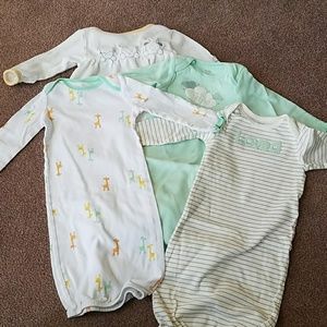 Sleep gowns, 0-3 months